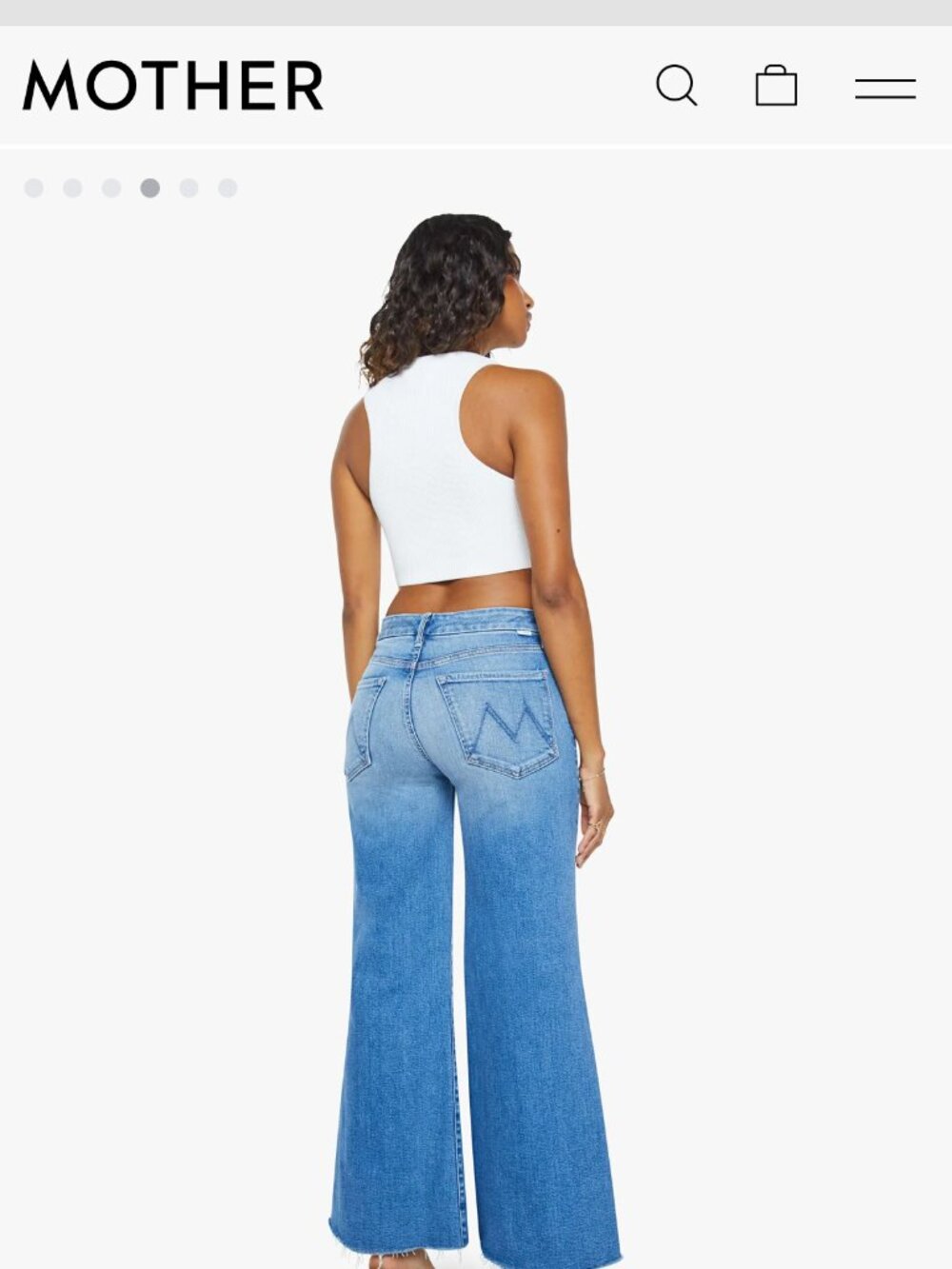 Mother Denim The Roller Fray Jeans Fan Favorite (color) size 29 - Picture 2 of 4